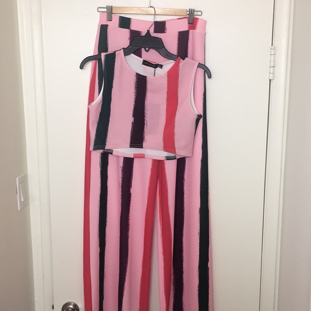 2 piece pants suit